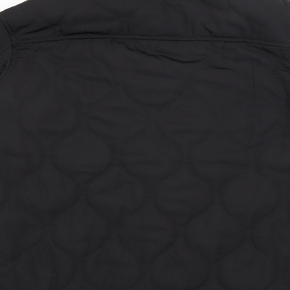 Divided Mens Black   Windbreaker Coat Size S