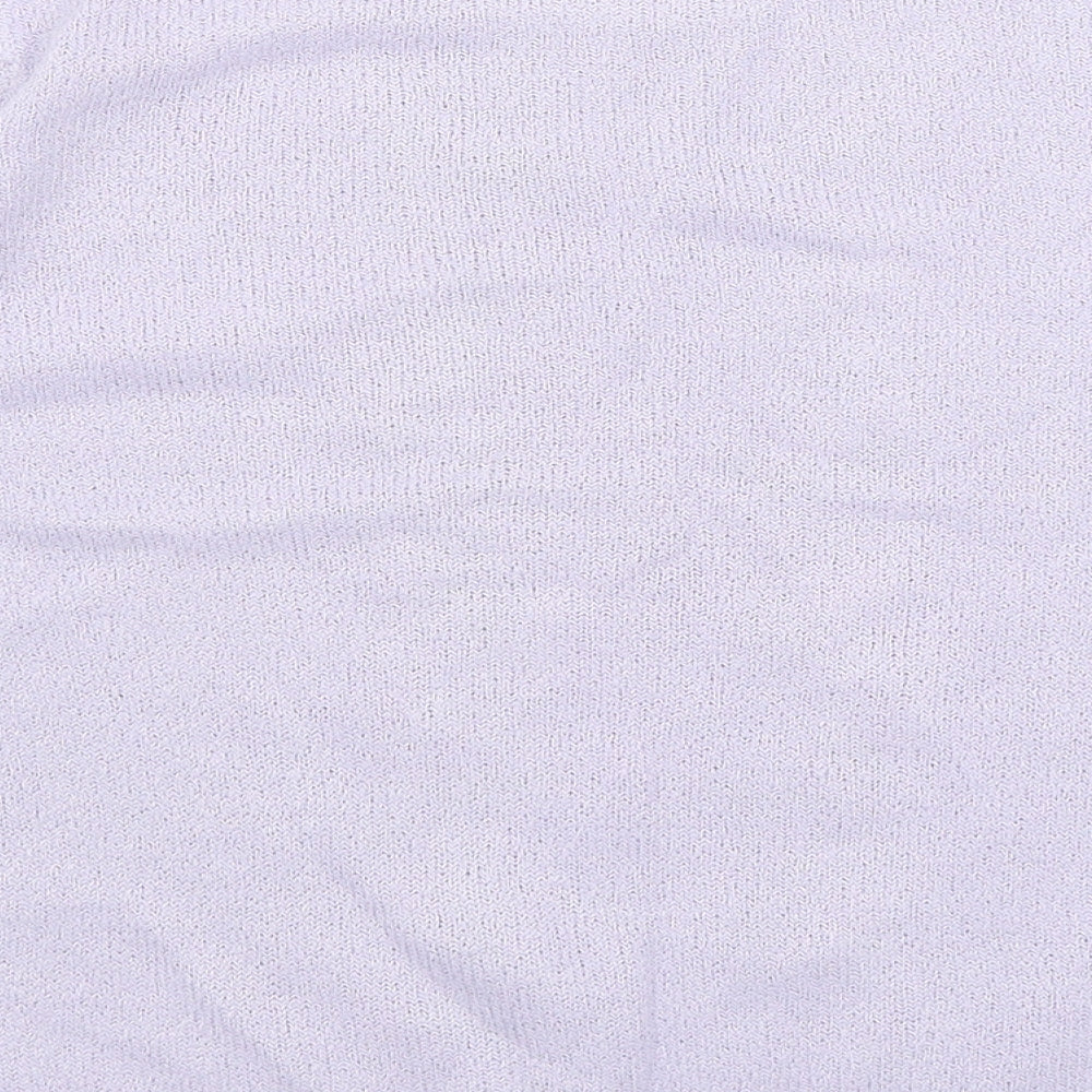 Berkertex Womens Purple Floral  Basic T-Shirt Size 12