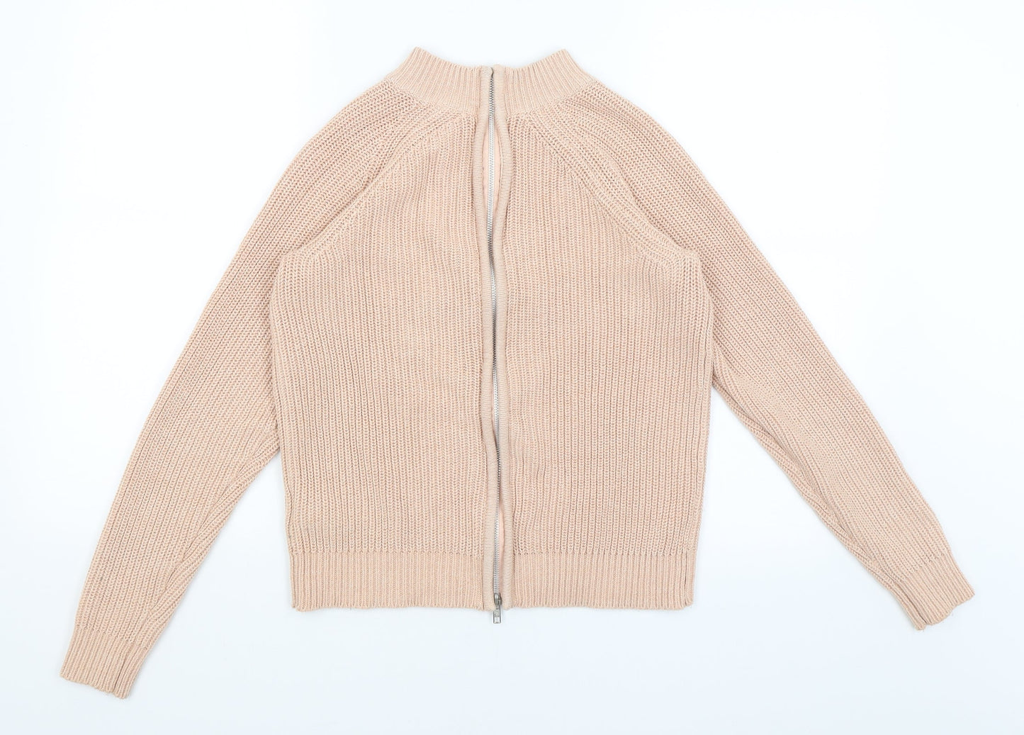 H&M Womens Pink   Full Zip Jumper Size S
