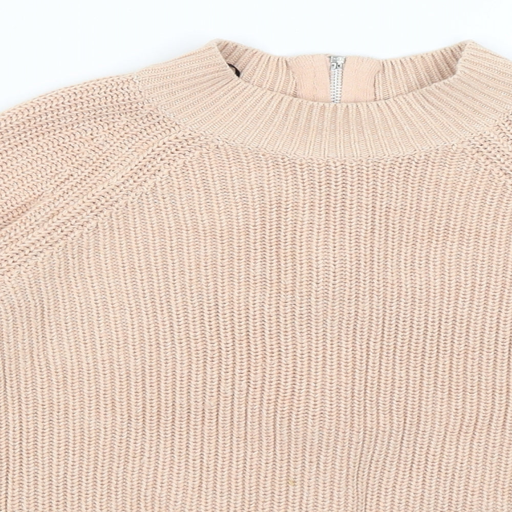 H&M Womens Pink   Full Zip Jumper Size S