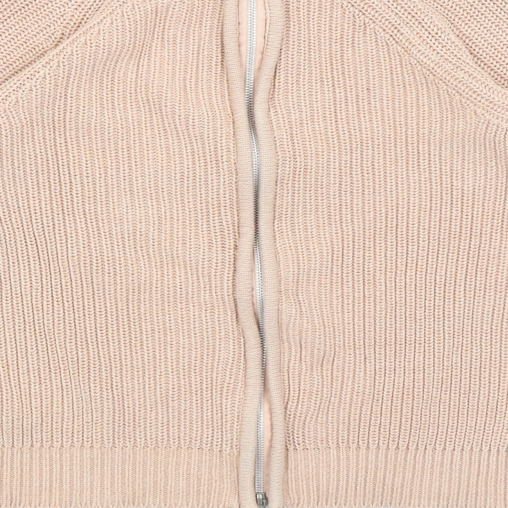 H&M Womens Pink   Full Zip Jumper Size S