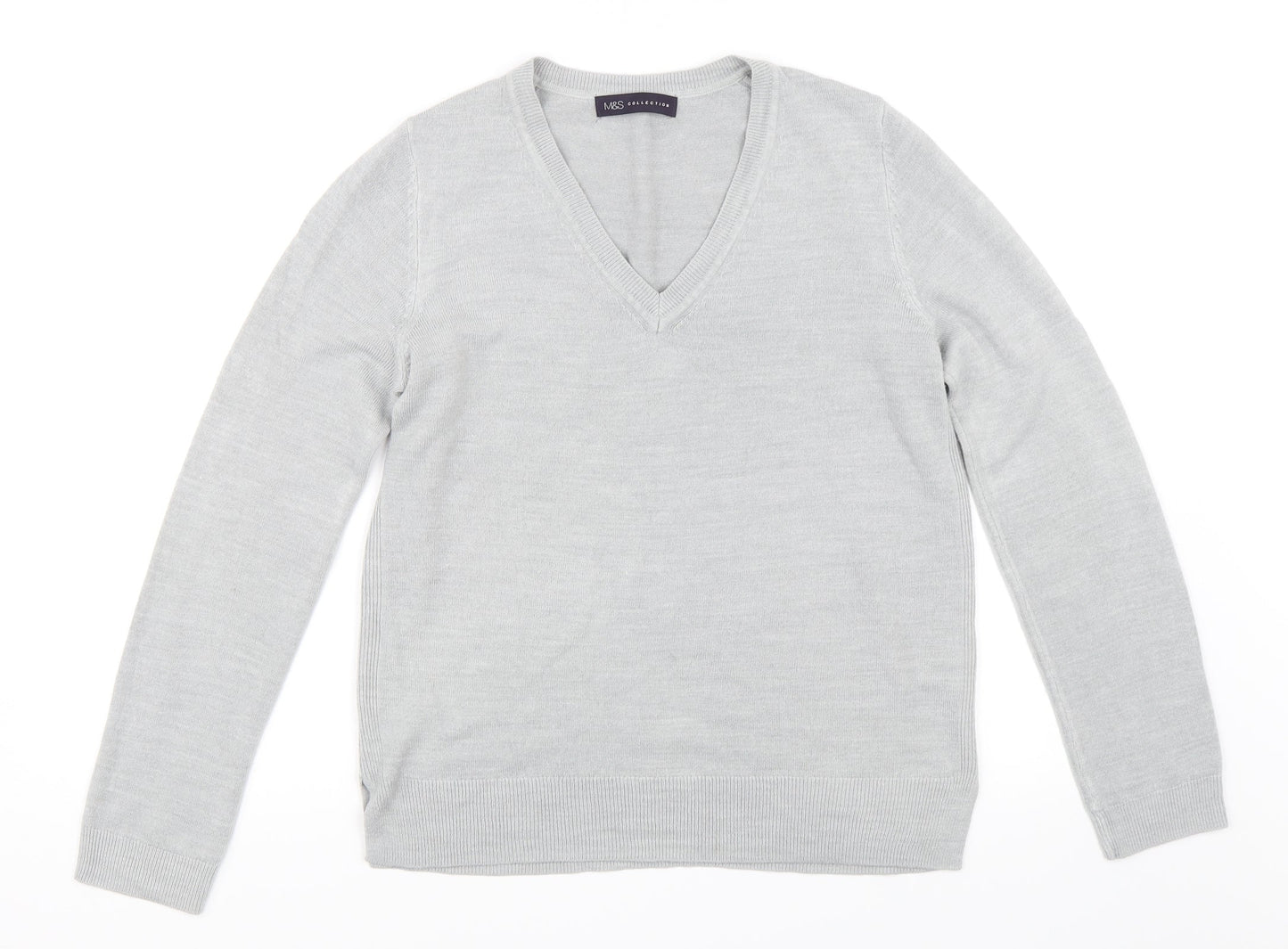 Marks and Spencer Womens Grey   Pullover Jumper Size 12
