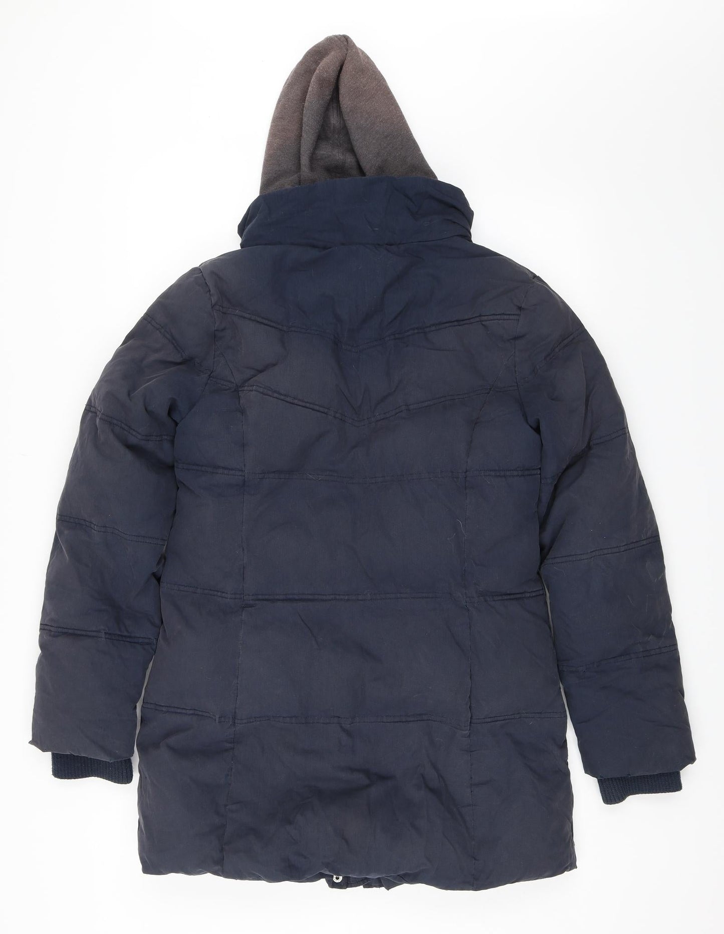 Topshop Womens Blue   Parka Coat Size 10