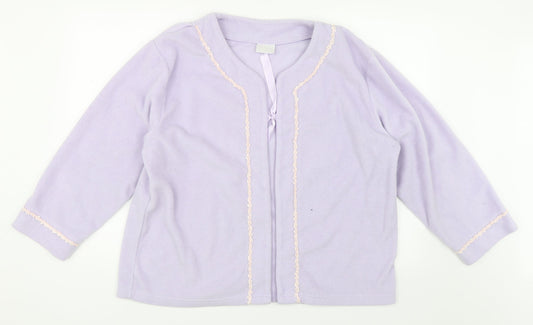 Preworn Womens Purple  Fleece Jacket  Size XL