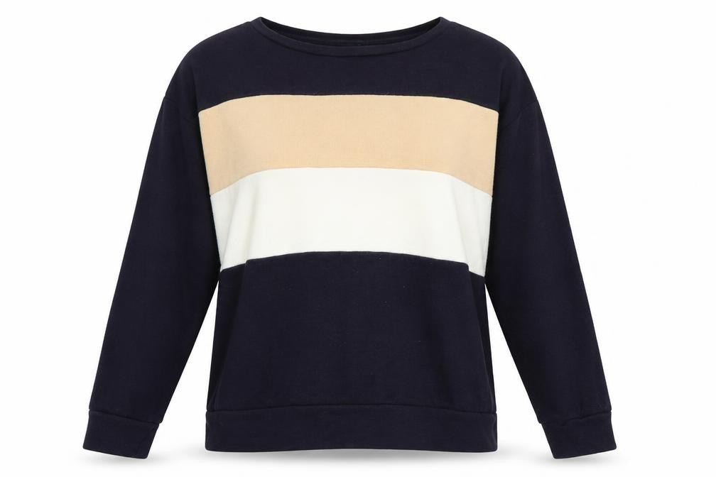 Preworn Womens Blue Striped  Pullover Jumper Size L