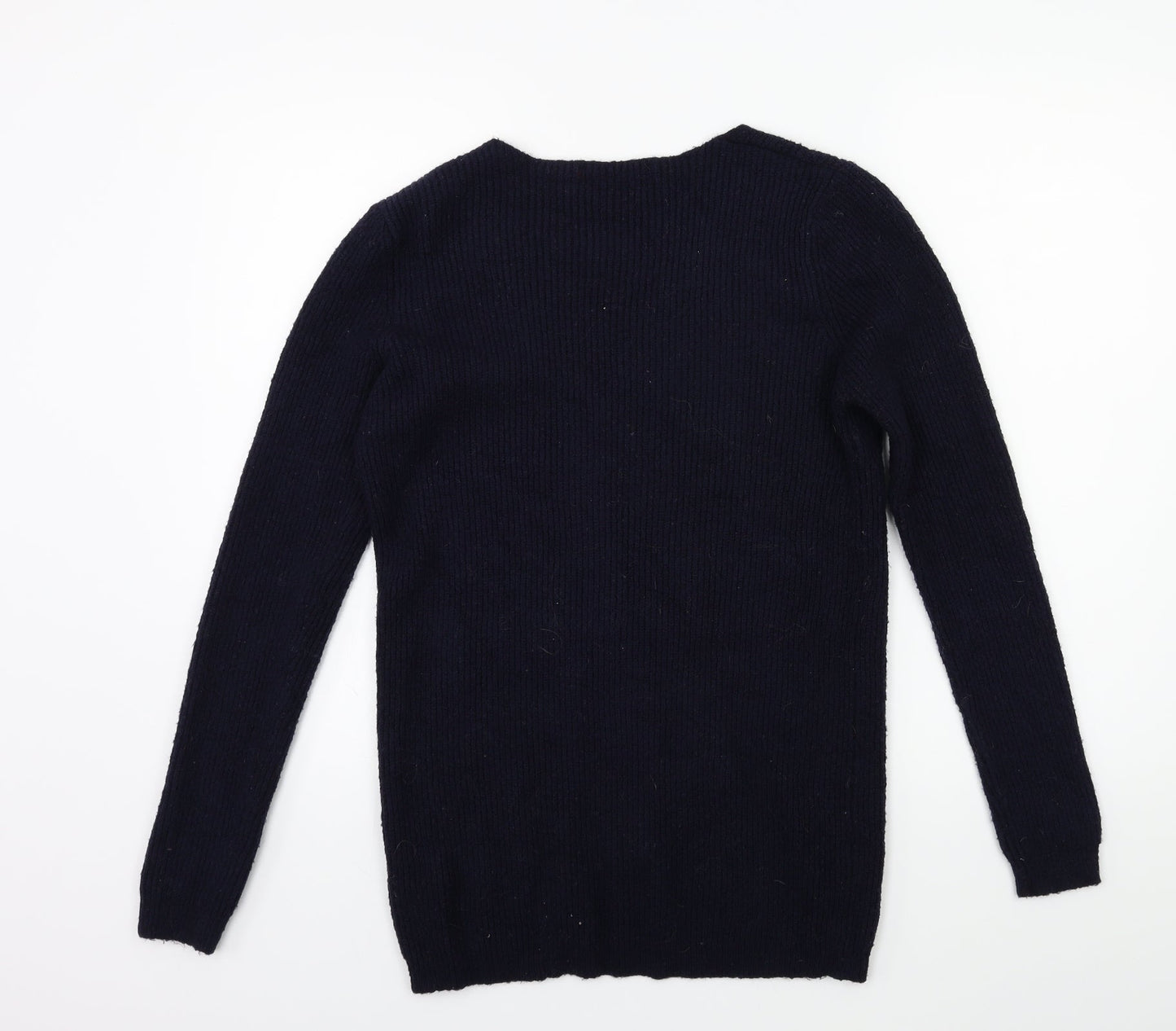 Sfera Womens Blue  Knit Pullover Jumper Size M