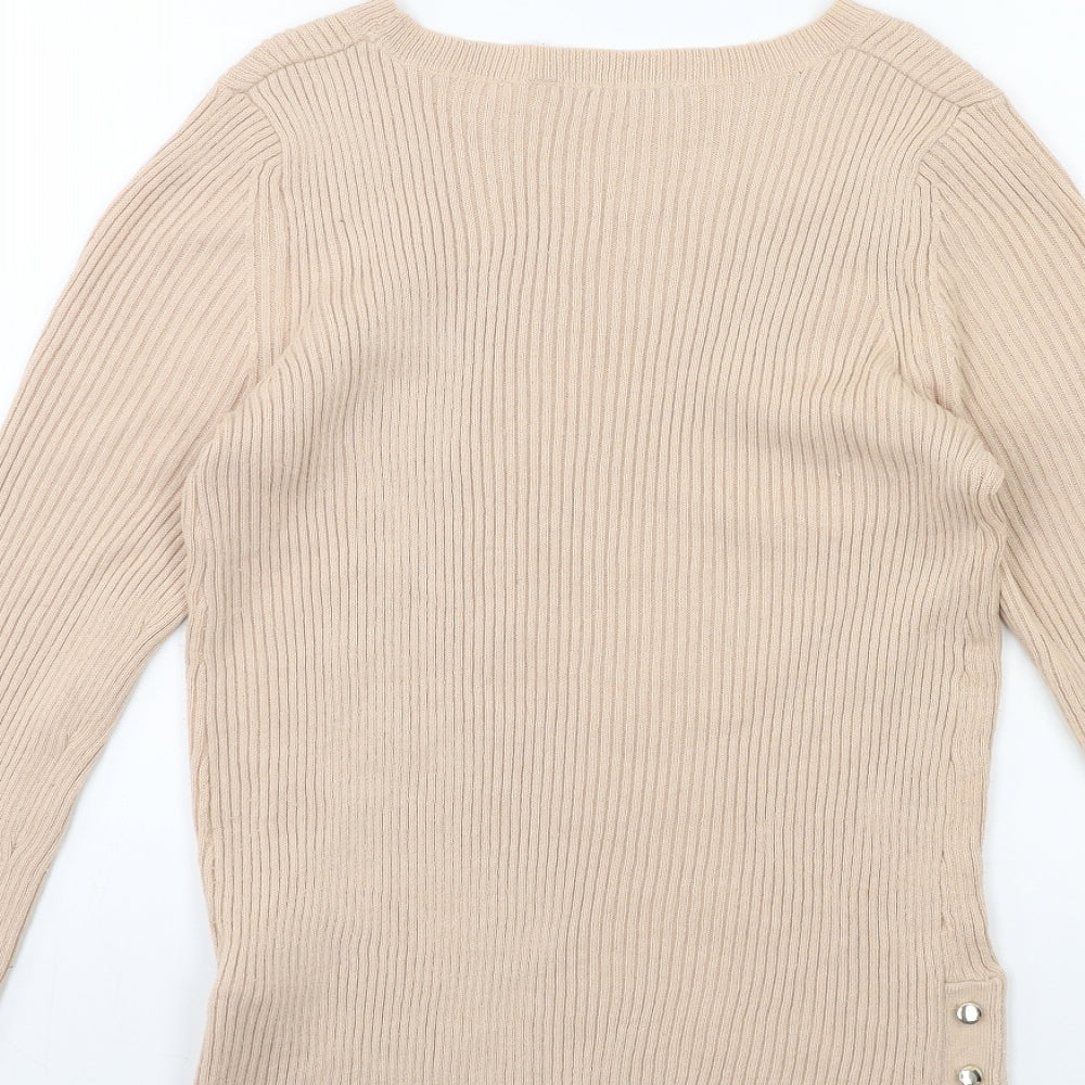 Dorothy Perkins Womens Pink  Knit Pullover Jumper Size 8