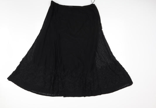 Windmoor Womens Black   Flare Skirt Size M