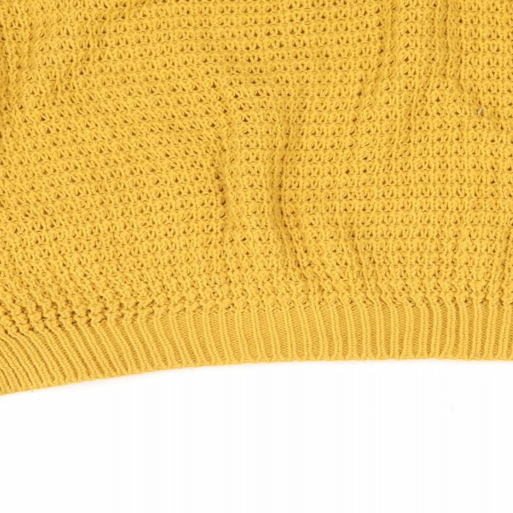 PRETTYLITTLETHING Womens Orange  Knit Pullover Jumper Size S