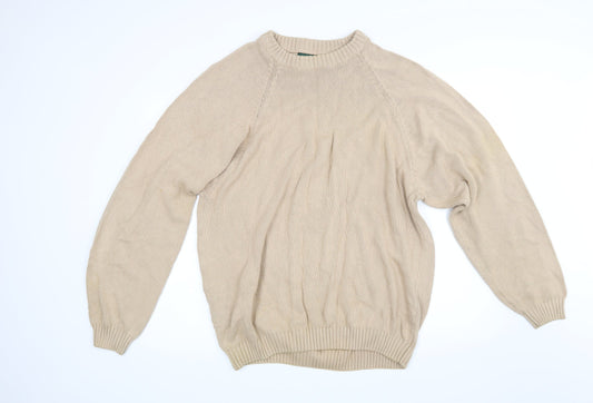 Hawkshead Womens Beige  Knit Pullover Jumper Size L