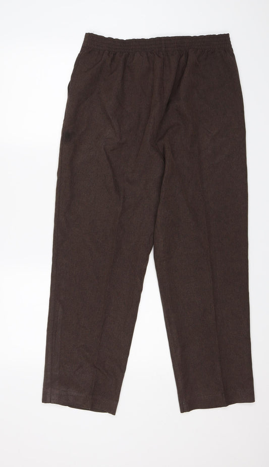 Bonmarché Womens Brown   Trousers  Size 14 L25 in