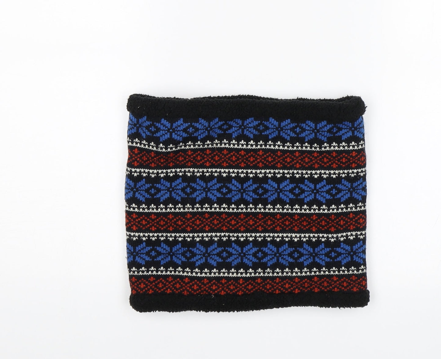 George Unisex Black Fair Isle   Scarf