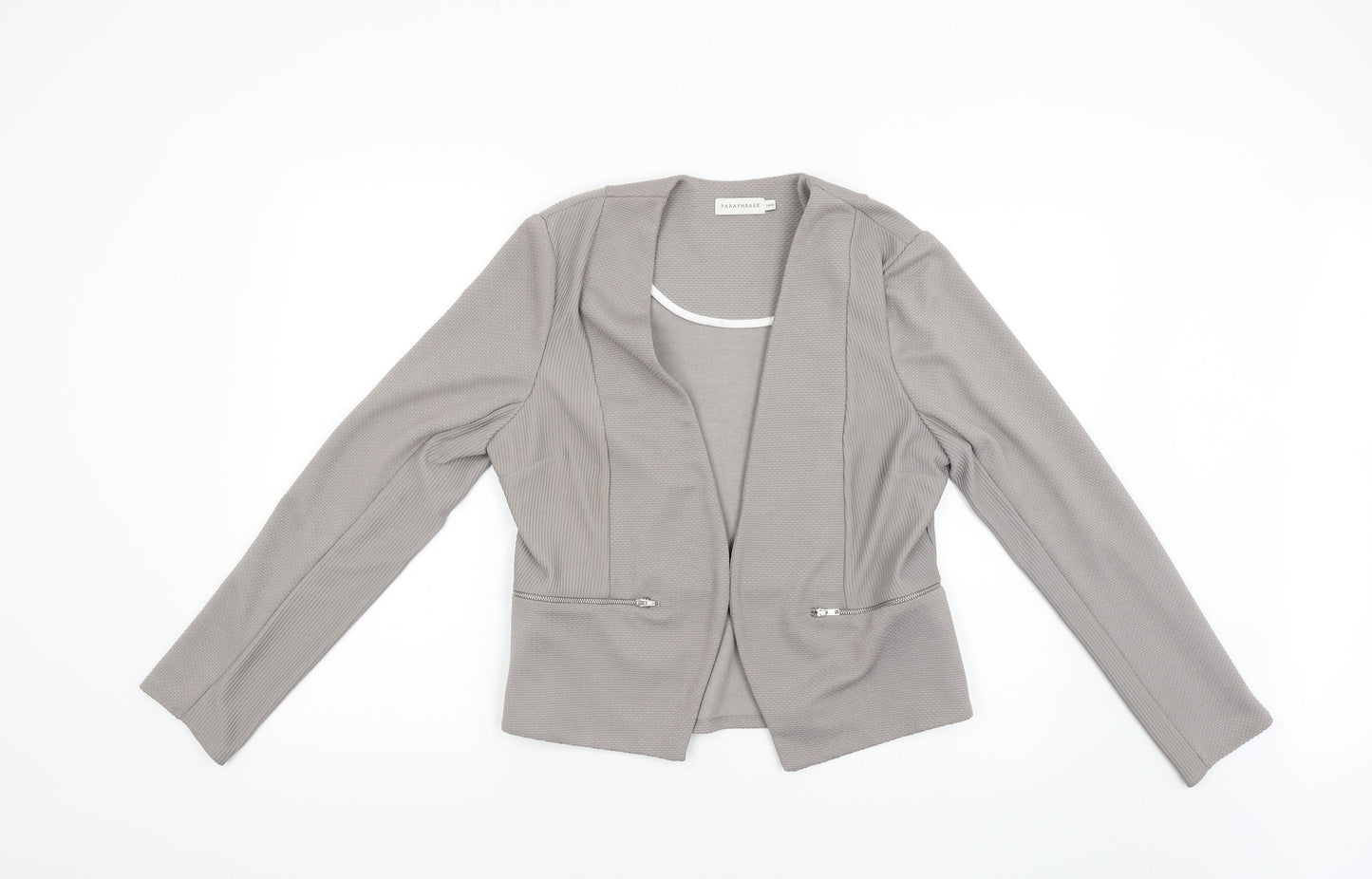 Paraphrase Womens Grey   Jacket  Size 14