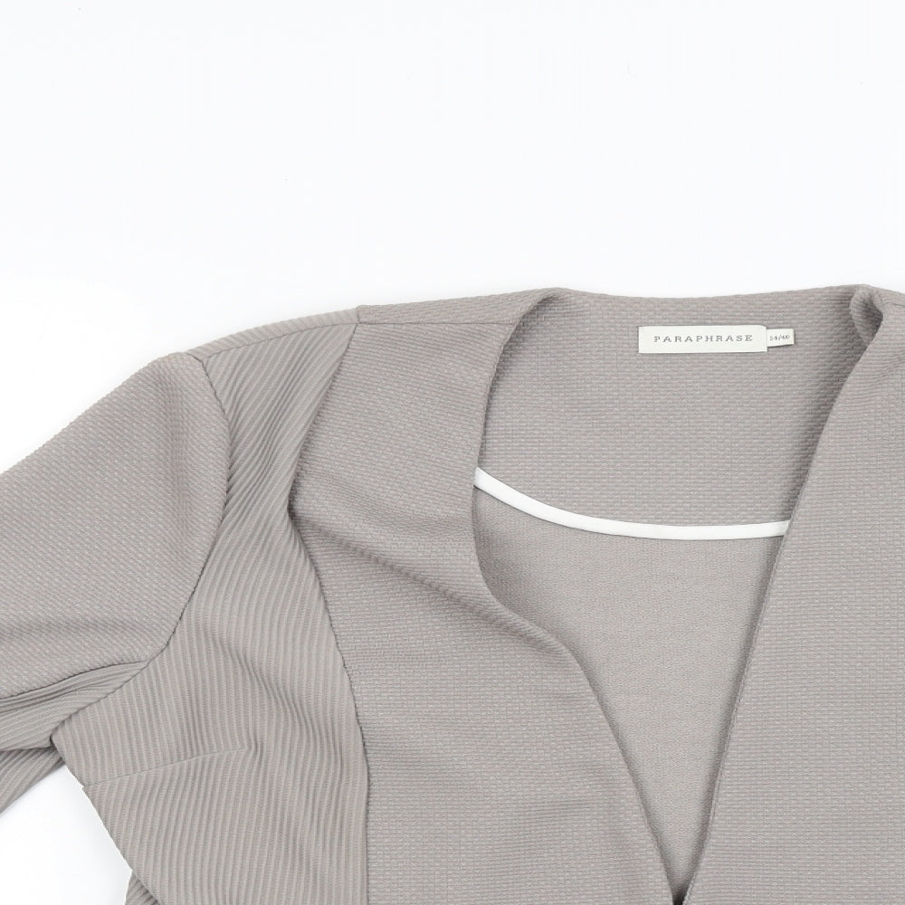 Paraphrase Womens Grey   Jacket  Size 14