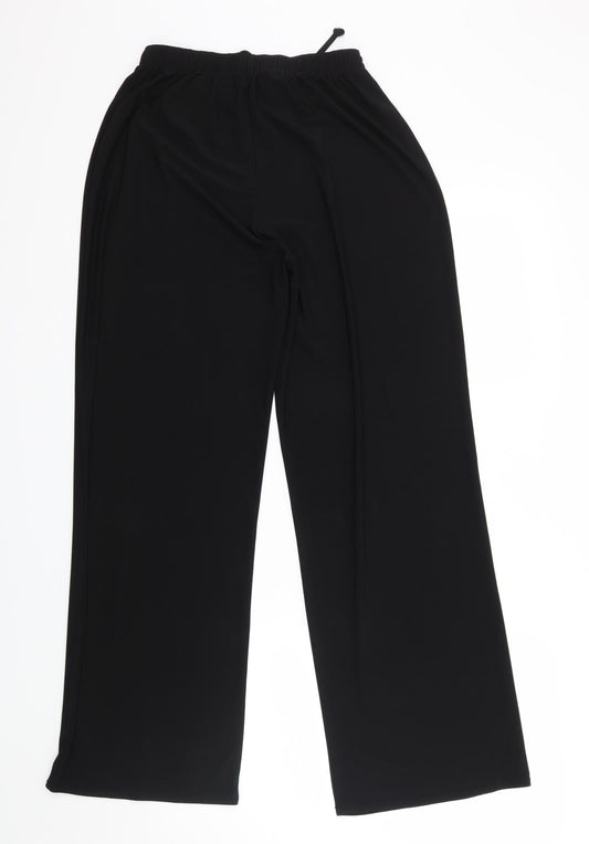Mia Moda Womens Black   Dress Pants Trousers Size 14 L30 in