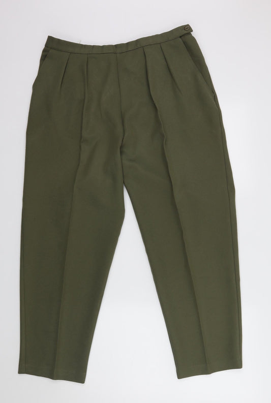 Slimtru Womens Green   Dress Pants Trousers Size 20 L27 in