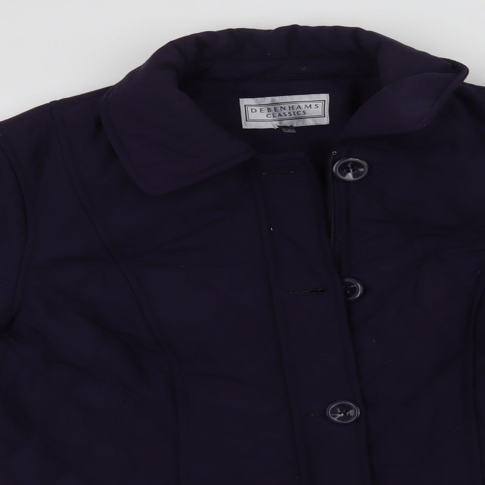 Debenhams Womens Purple   Jacket Coat Size 14