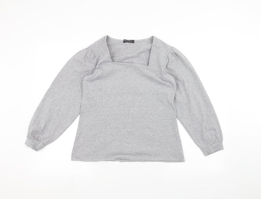 warmspun Womens Grey   Pullover Jumper Size S