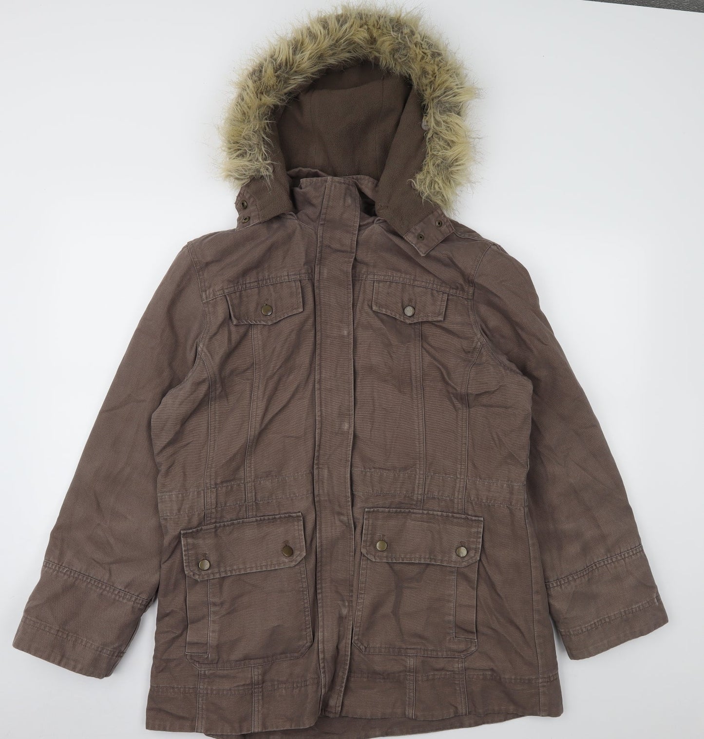 BHS Womens Brown   Windbreaker Coat Size 10