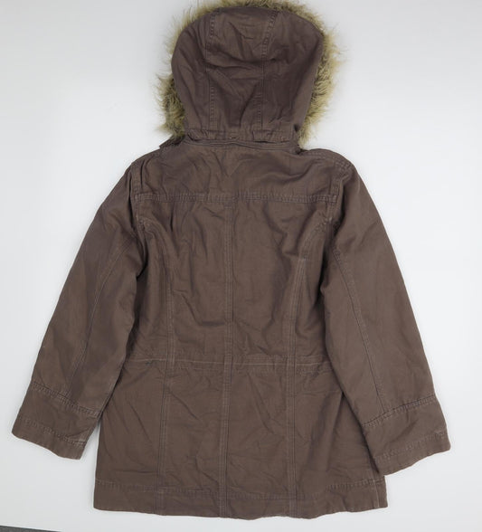 BHS Womens Brown   Windbreaker Coat Size 10