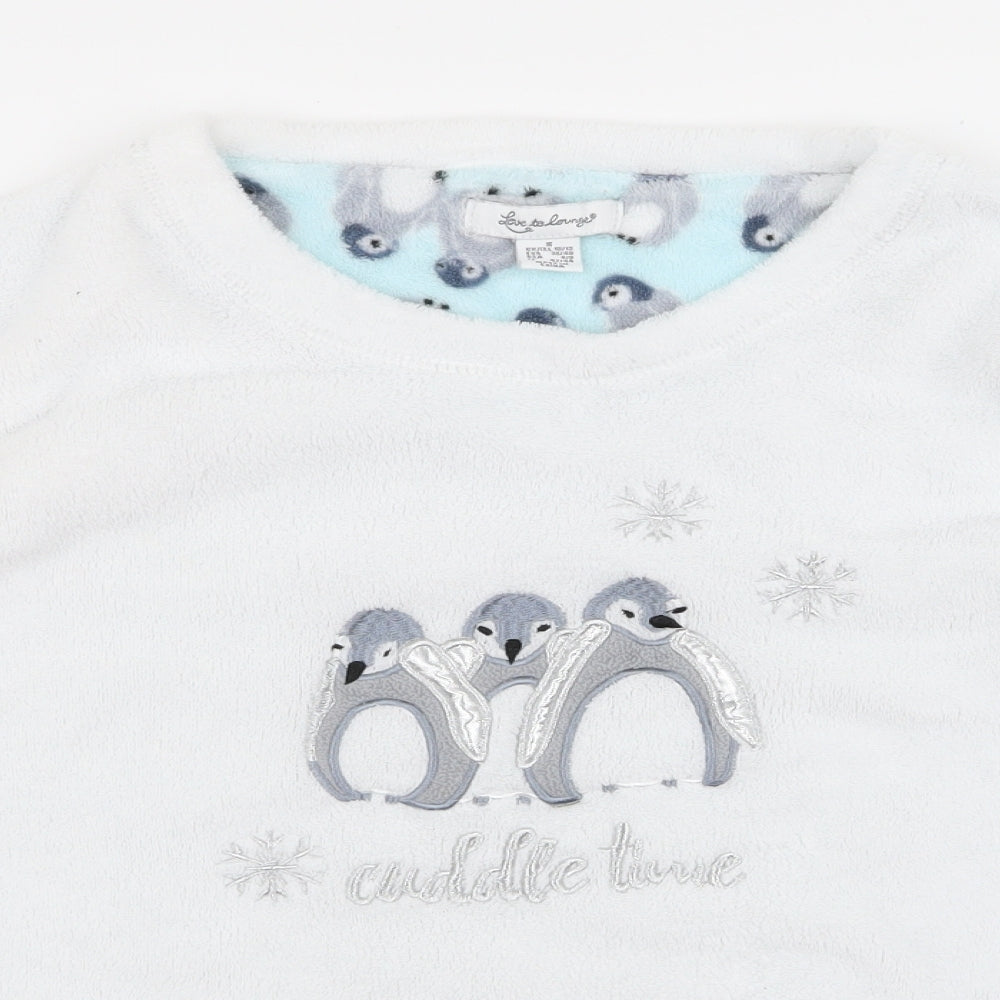 Preworn Womens White   Pullover Jumper Size S  - cuddle master