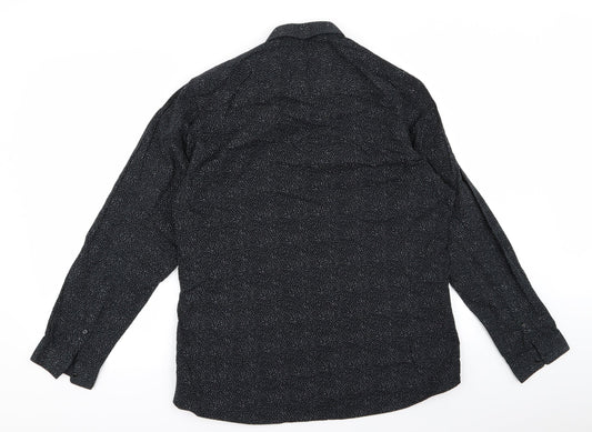 priamrk Womens Black   Basic Button-Up Size 14