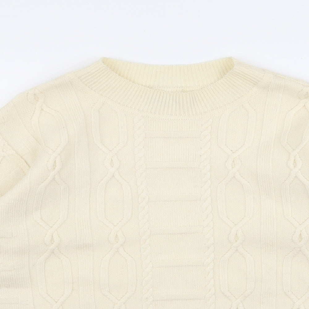 Preworn Womens Beige   Pullover Jumper Size 16  - v