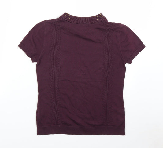 LIMITED Womens Purple   Basic T-Shirt Size 10