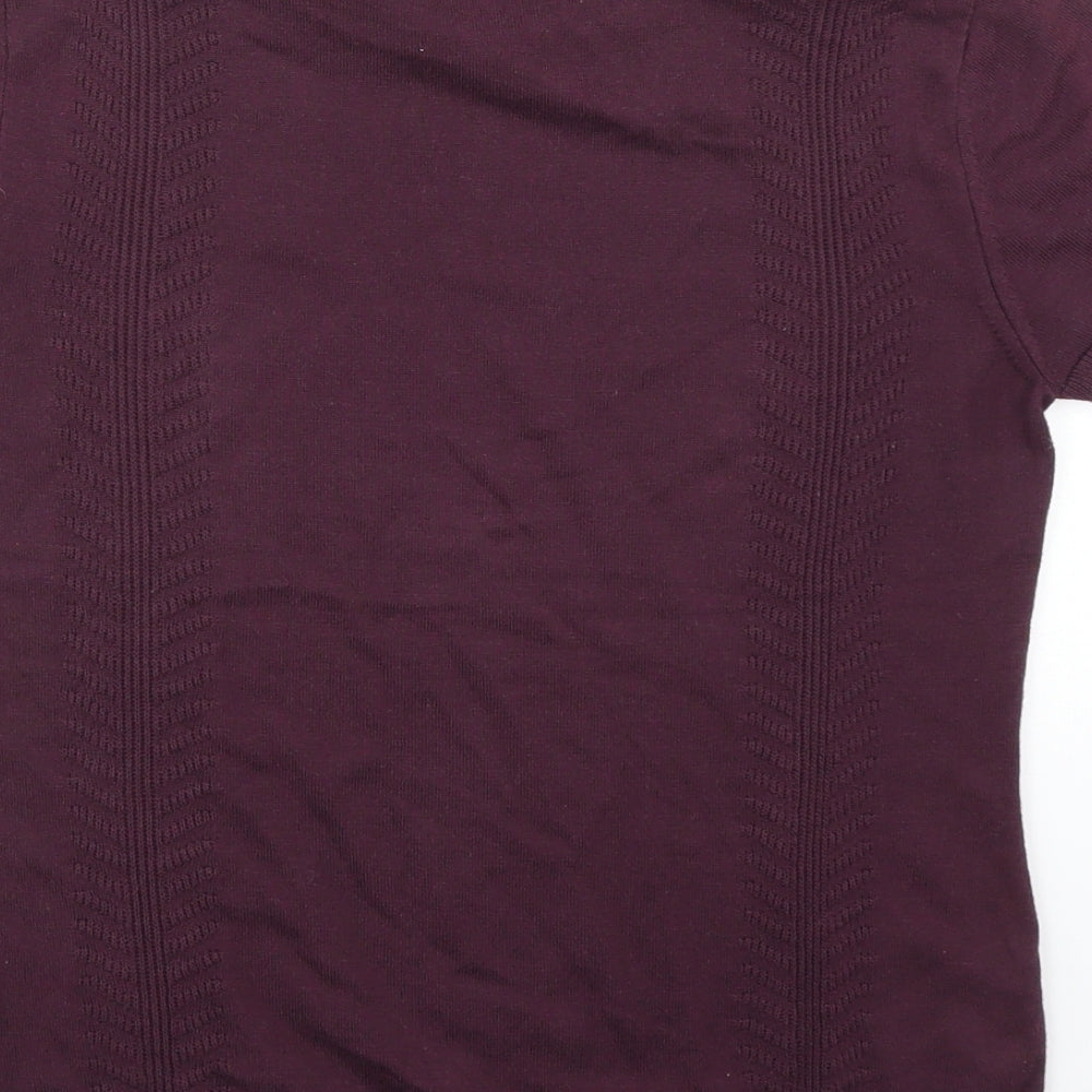 LIMITED Womens Purple   Basic T-Shirt Size 10