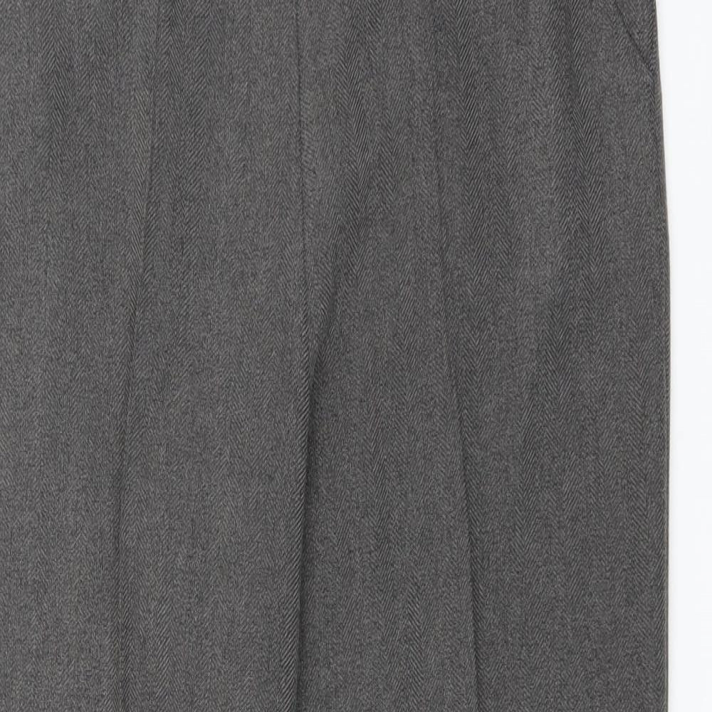 BM Womens Grey   Trousers  Size 12 L25 in
