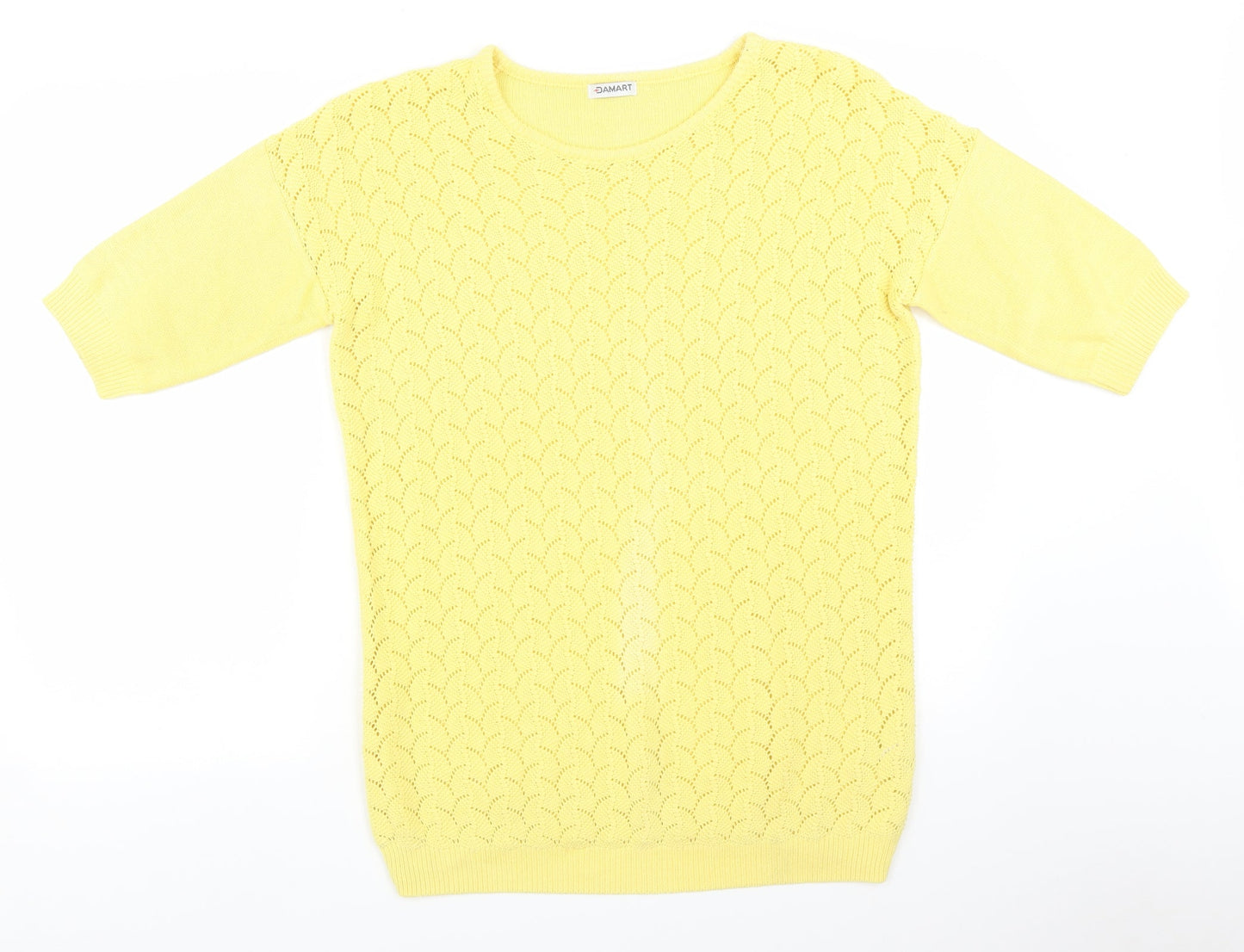 Damart Womens Yellow   Pullover Jumper Size 12
