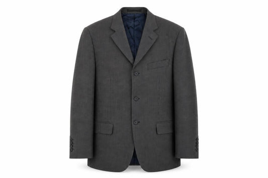 M&S Mens Blue   Jacket Blazer Size 40  - shoulder pads