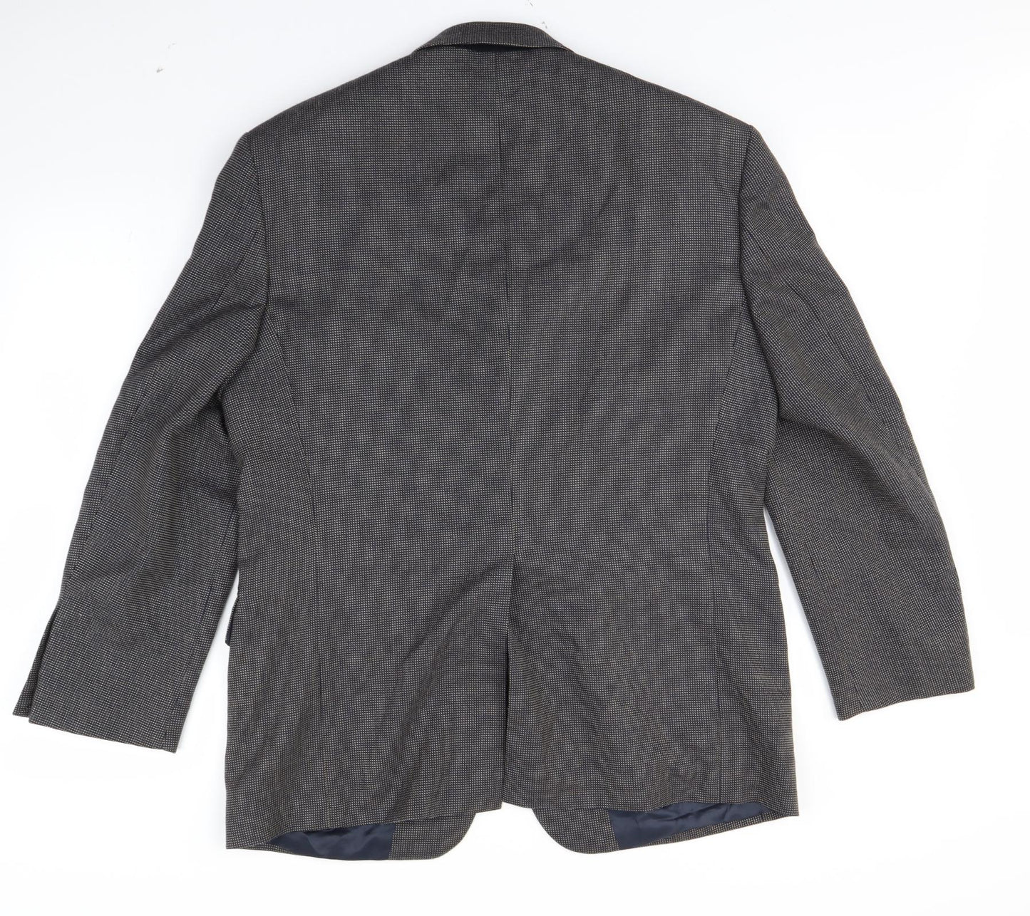 M&S Mens Blue   Jacket Blazer Size 40  - shoulder pads