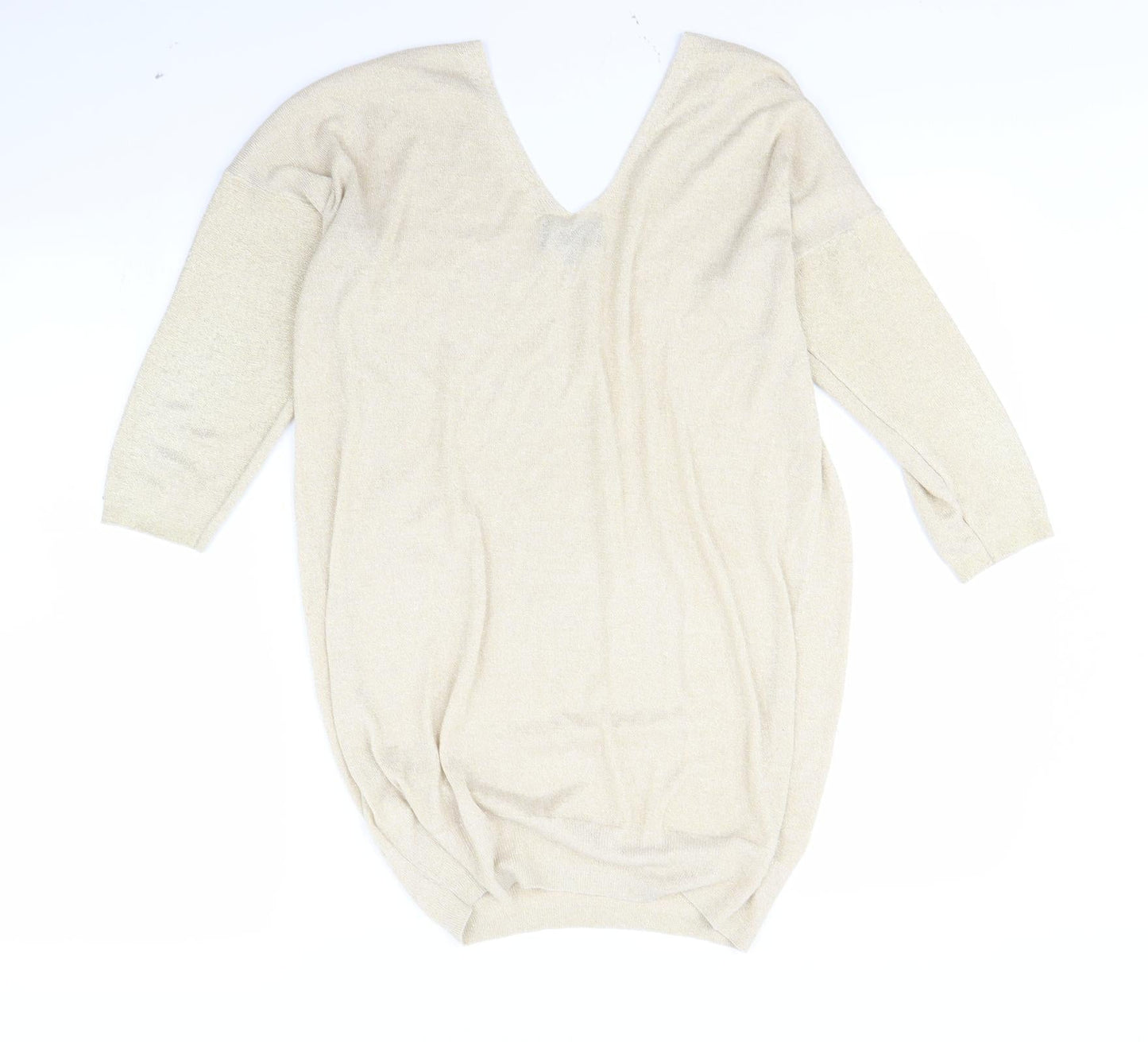 NEXT Womens Gold   Pullover Jumper Size 14