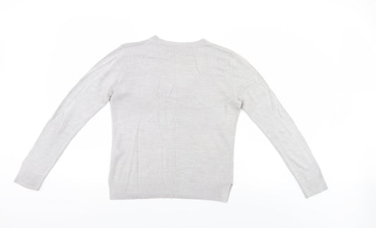 M&S Womens Grey   Pullover Jumper Size 10