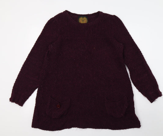 NEXT Womens Purple  Knit Pullover Jumper Size 12
