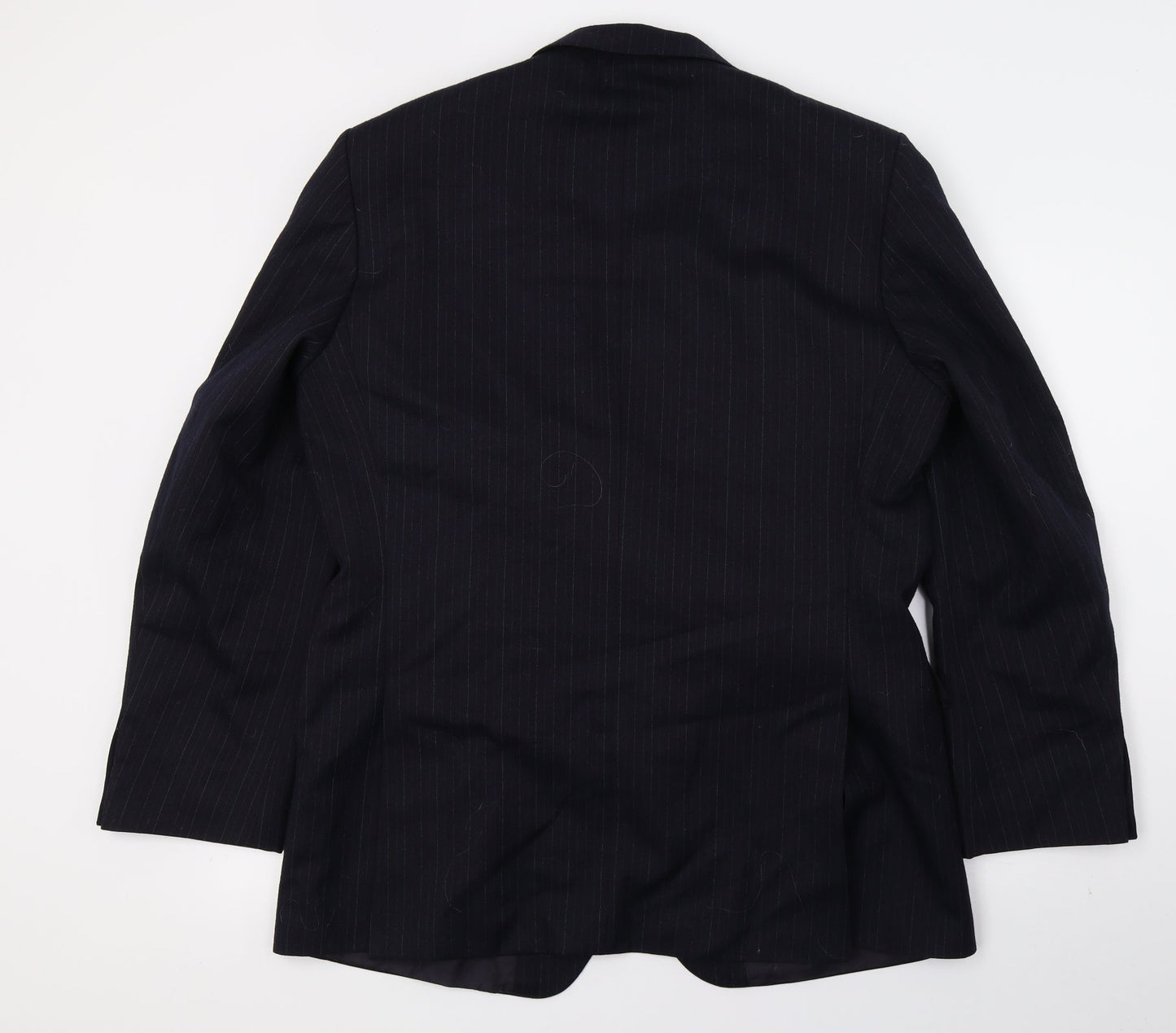 St Michael Mens Blue Striped  Jacket Suit Jacket Size L