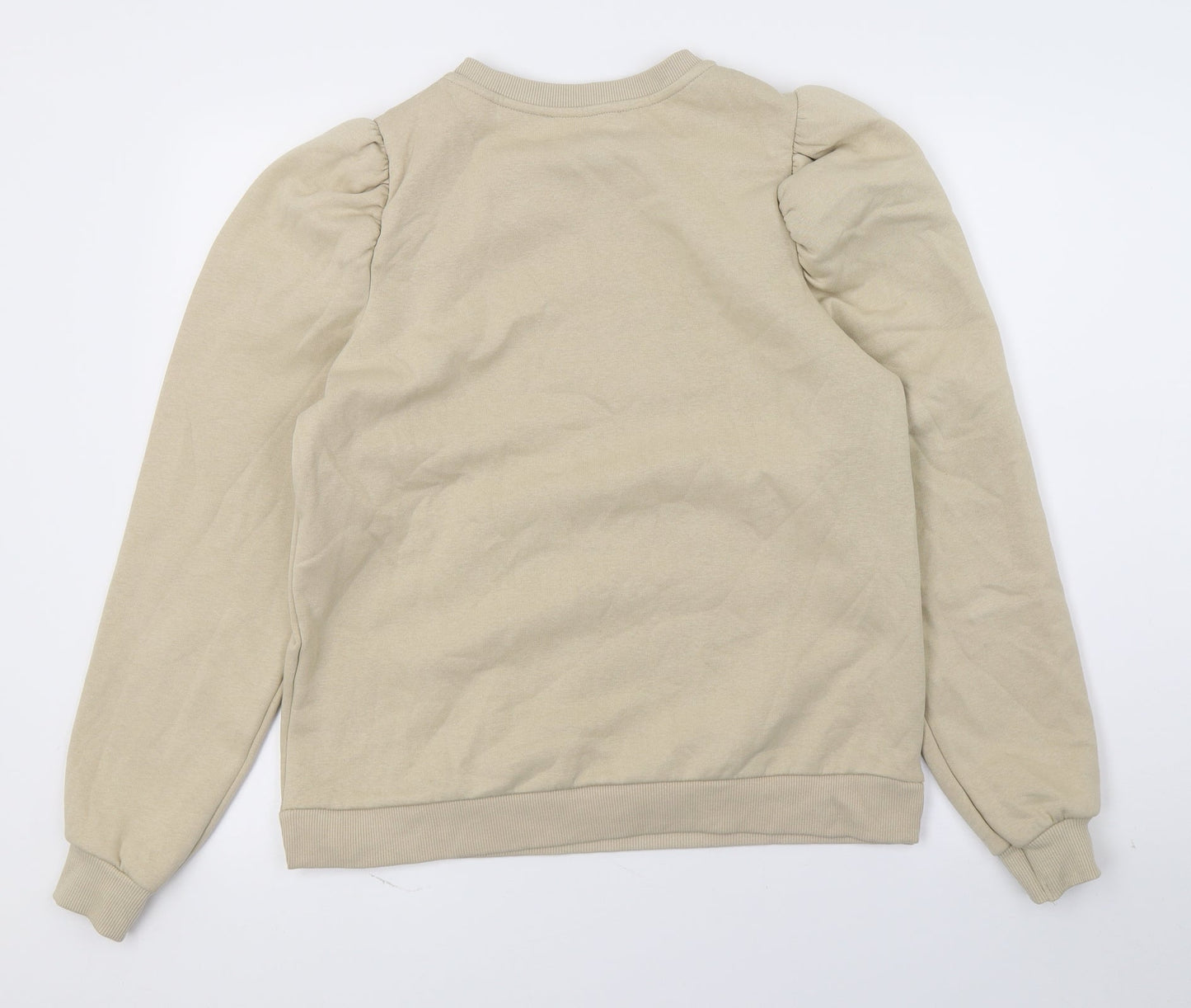 George Womens Beige  Jersey Pullover Sweatshirt Size S