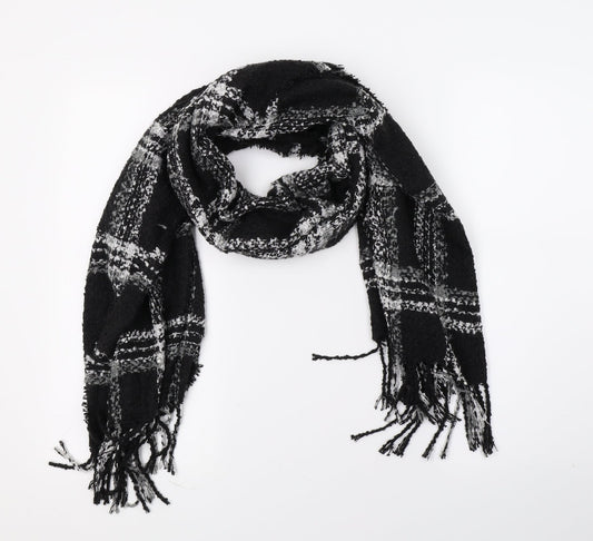Atmosphere Womens Black Striped Knit  Scarf