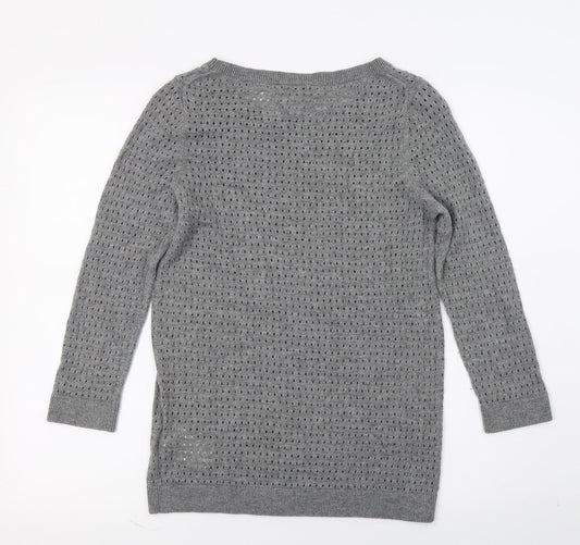 Gap Womens Grey  Knit Pullover Jumper Size S
