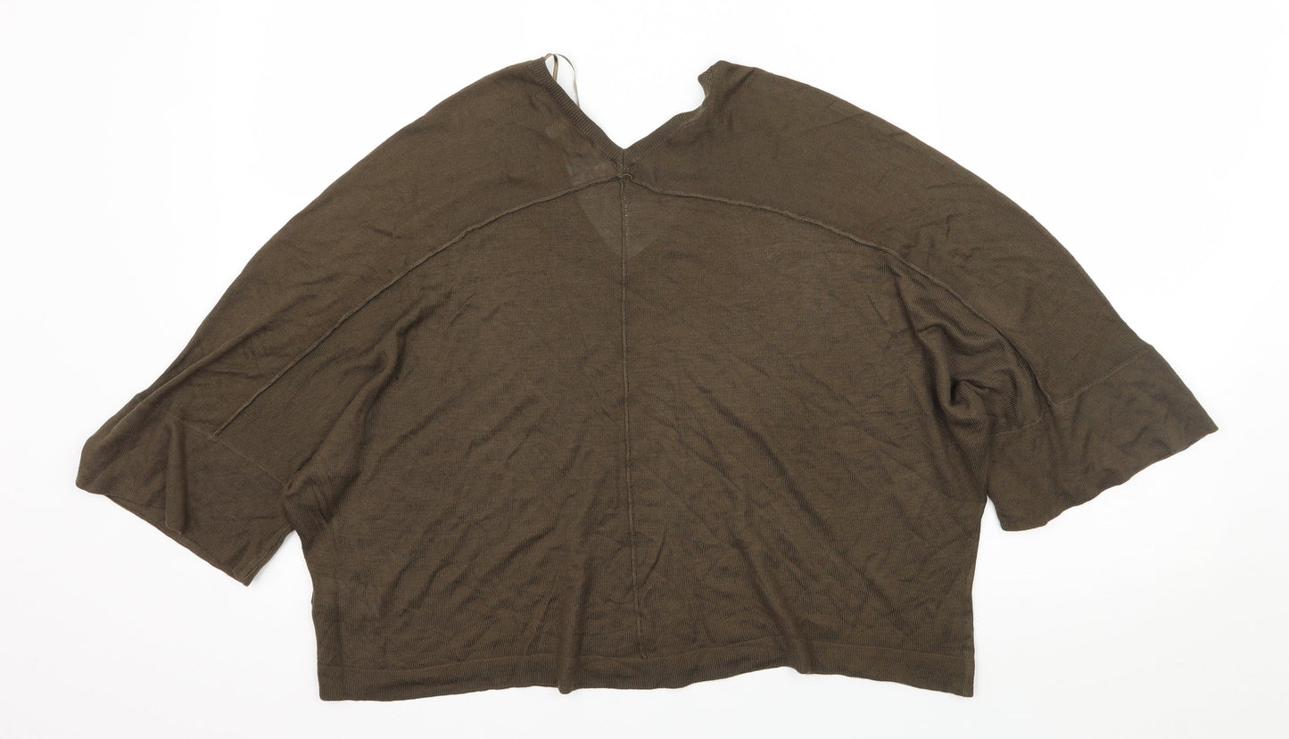 NEXT Womens Green  Knit Basic T-Shirt Size XS
