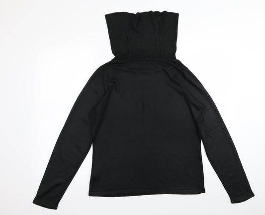 M&S Womens Black   Basic T-Shirt Size 16