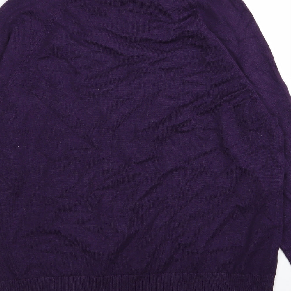 M&Co Womens Purple   Pullover Jumper Size 12