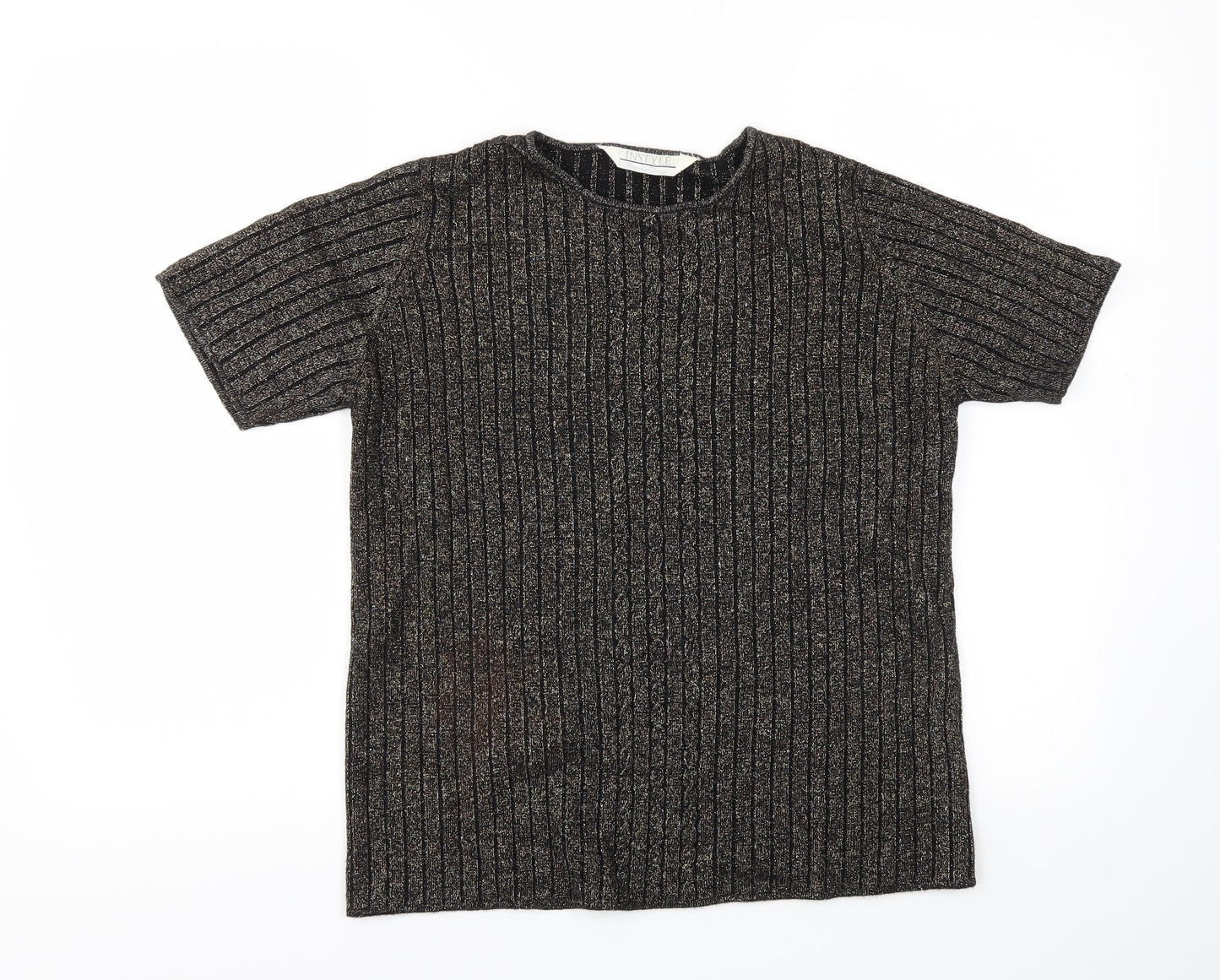 Instyle Womens Gold   Basic T-Shirt Size M
