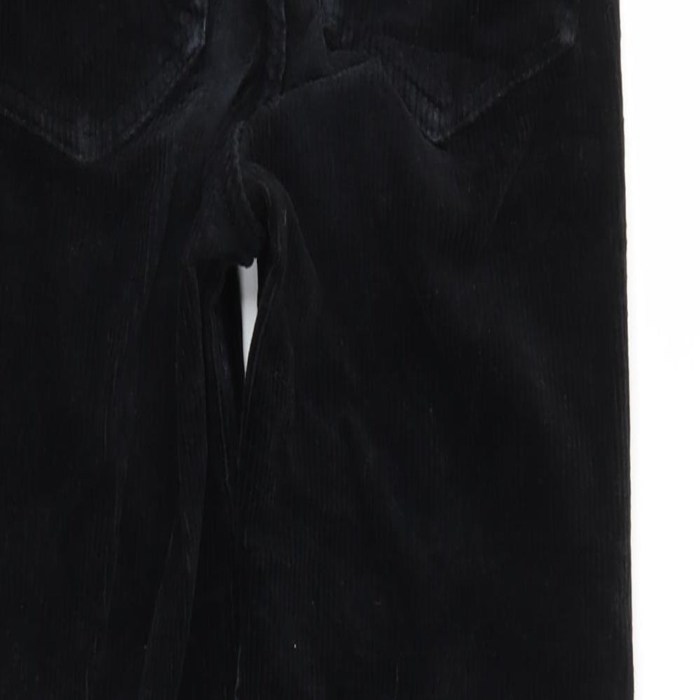 H&M Womens Black   Trousers  Size 6 L26 in