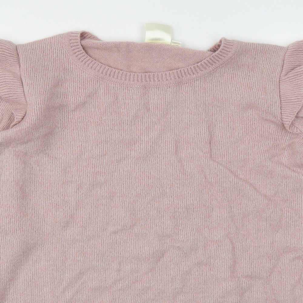 ROCK YOUR CURVES Womens Pink   Pullover Jumper Size 16