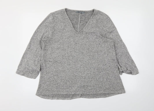 COIN 1804 Womens Grey   Basic T-Shirt Size M