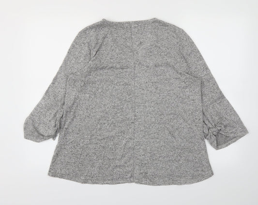 COIN 1804 Womens Grey   Basic T-Shirt Size M