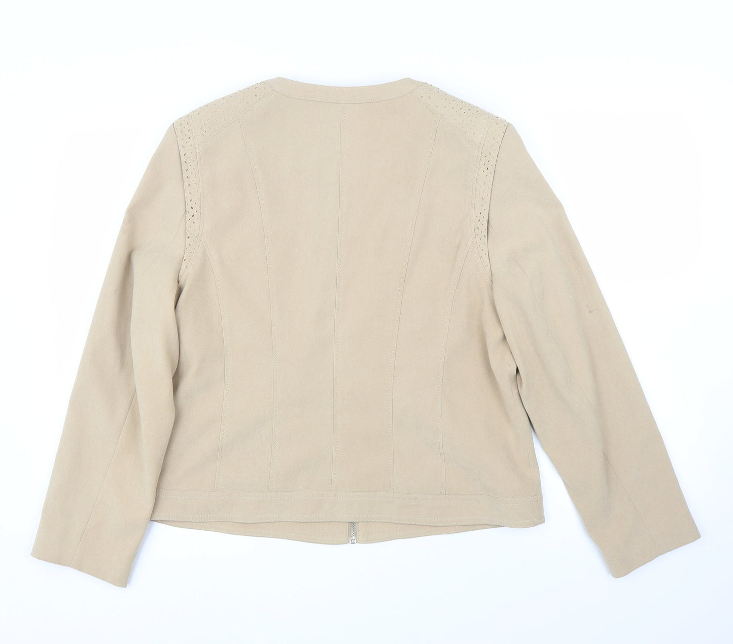 Bonmarché Womens Beige   Jacket  Size 14  - Chanel jacket