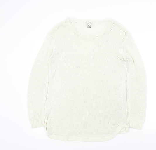 H&M Womens Beige   Pullover Jumper Size M